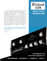 McIntosh C26 - Brochure 